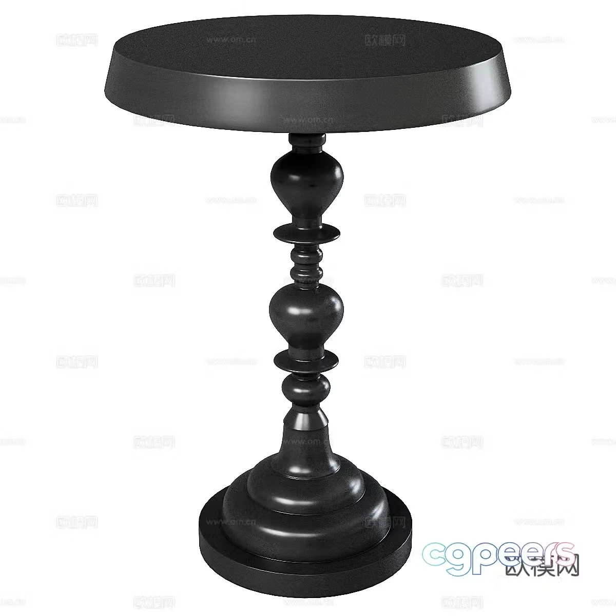 Classical side table Retro side table Model side table Decorative side table Round side table Bedside side table Sofa 3D model