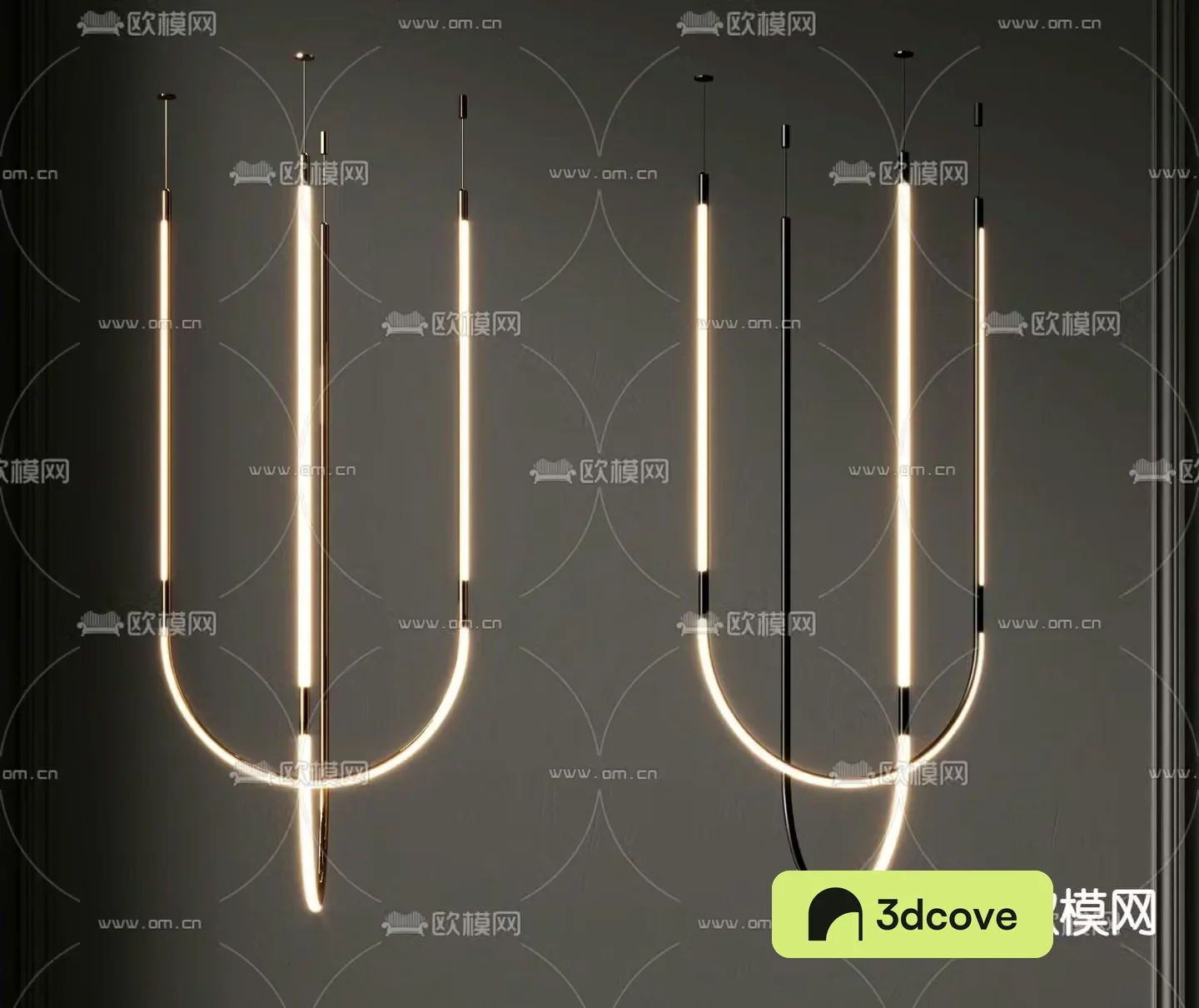 Line chandelier