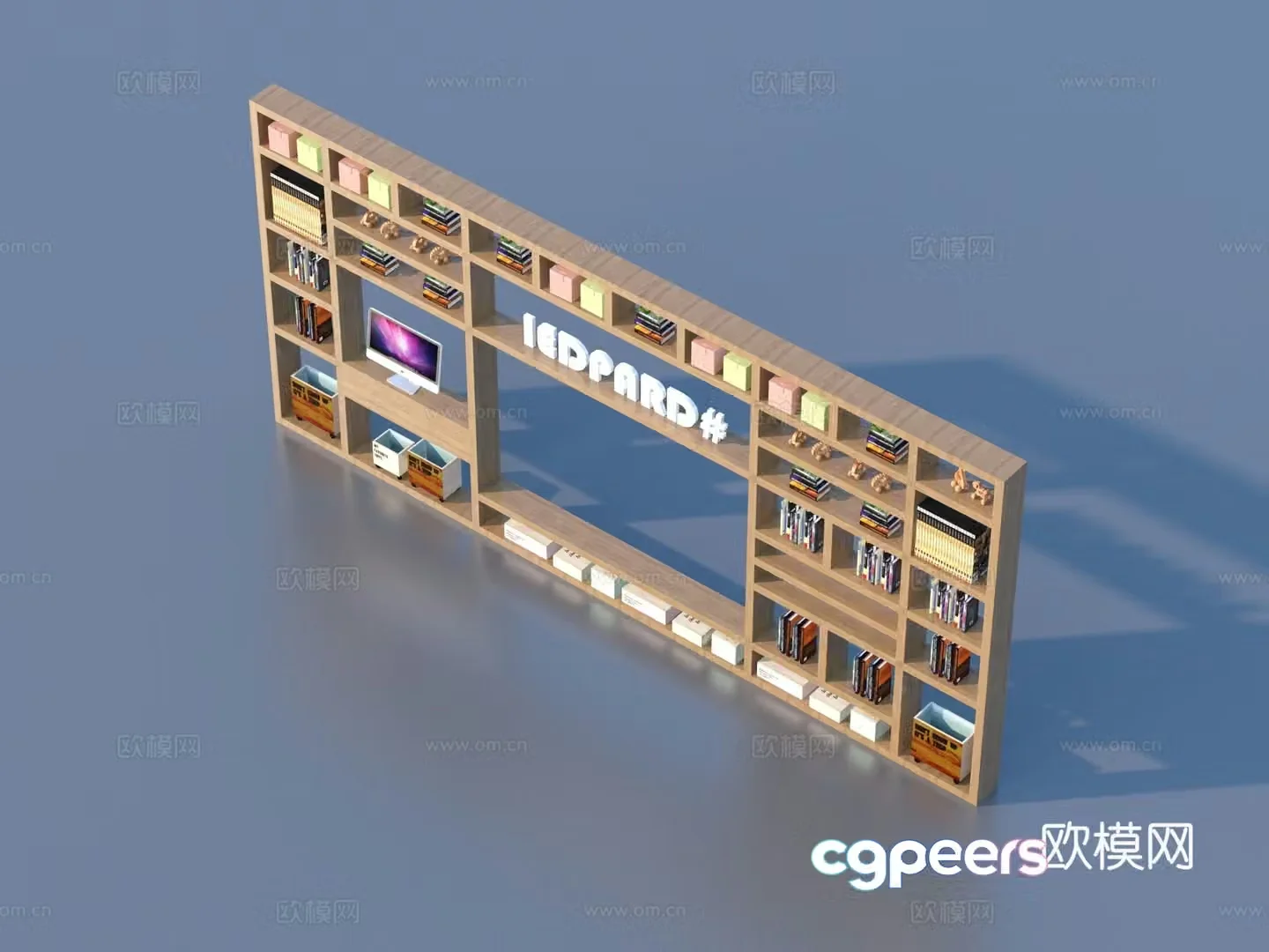 Children’s cabinet toy cabinet bookcase 3d model