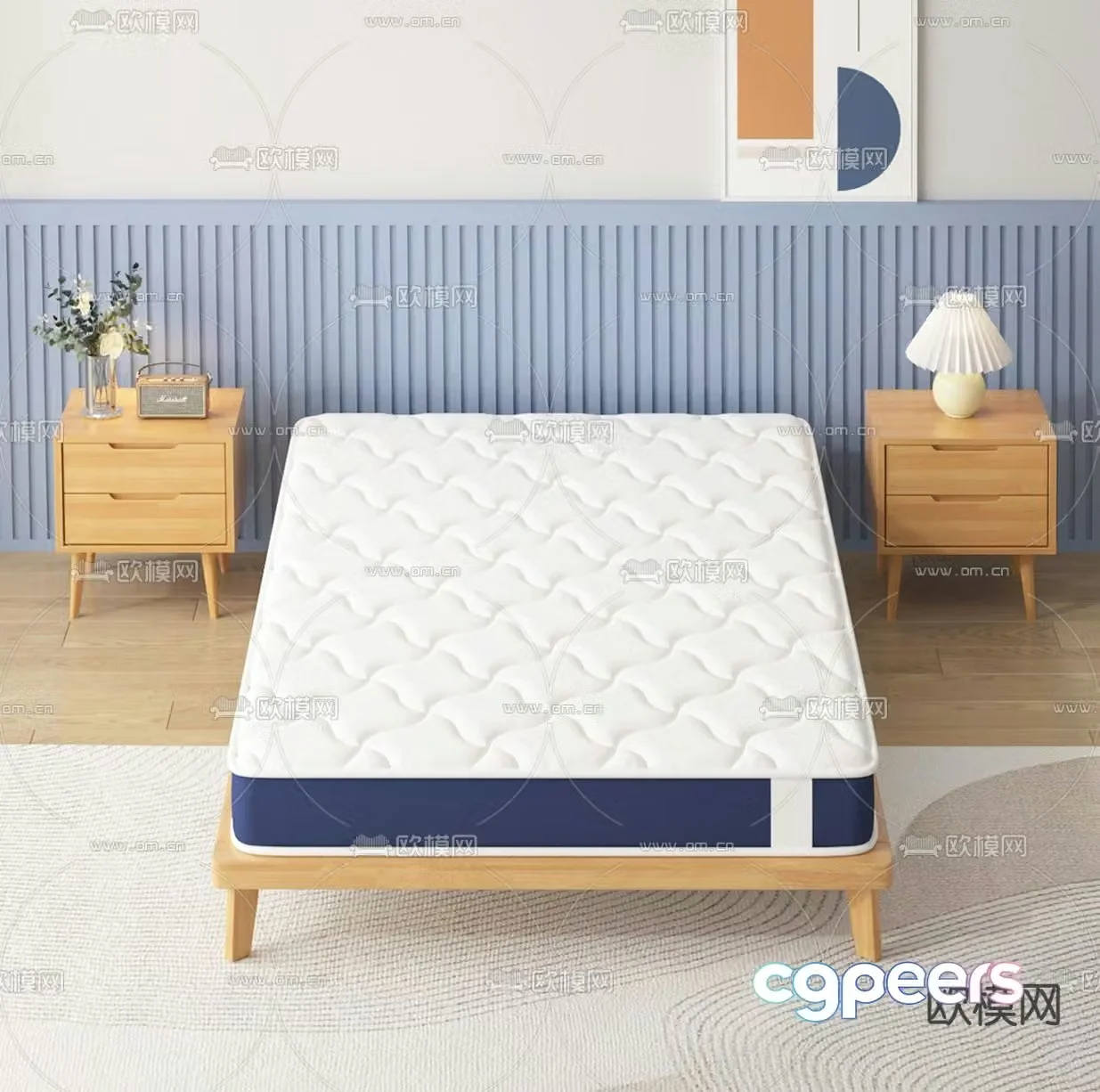 mattress cushion spring bed 3d model