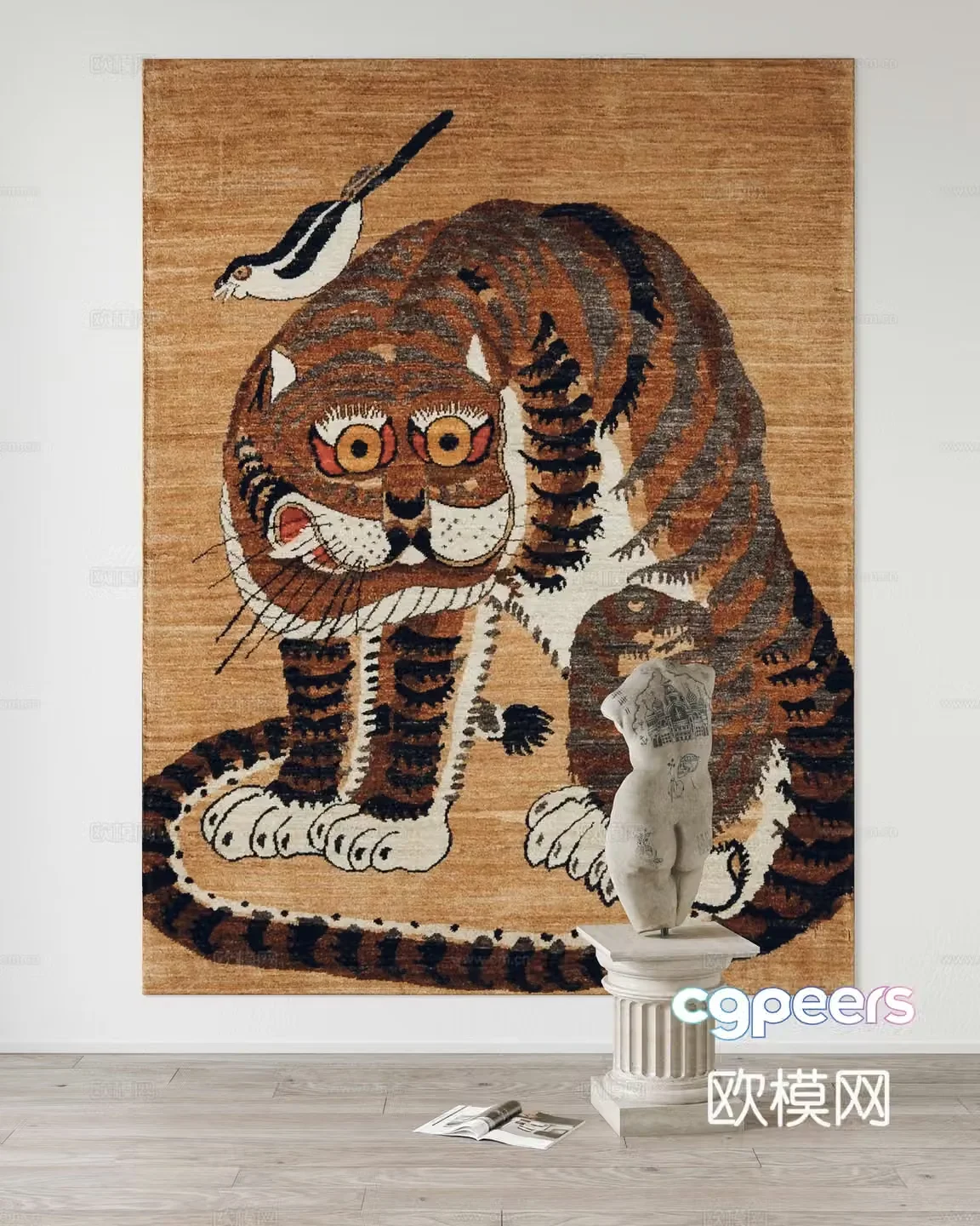 Modern carpet 3d model