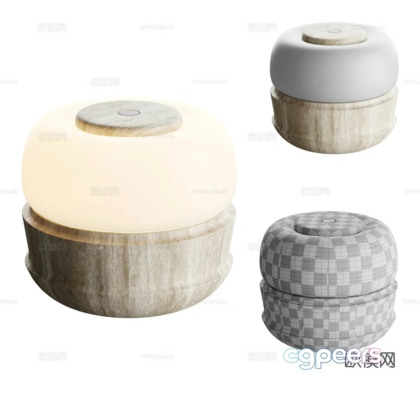 Modern desk lamp 3d model