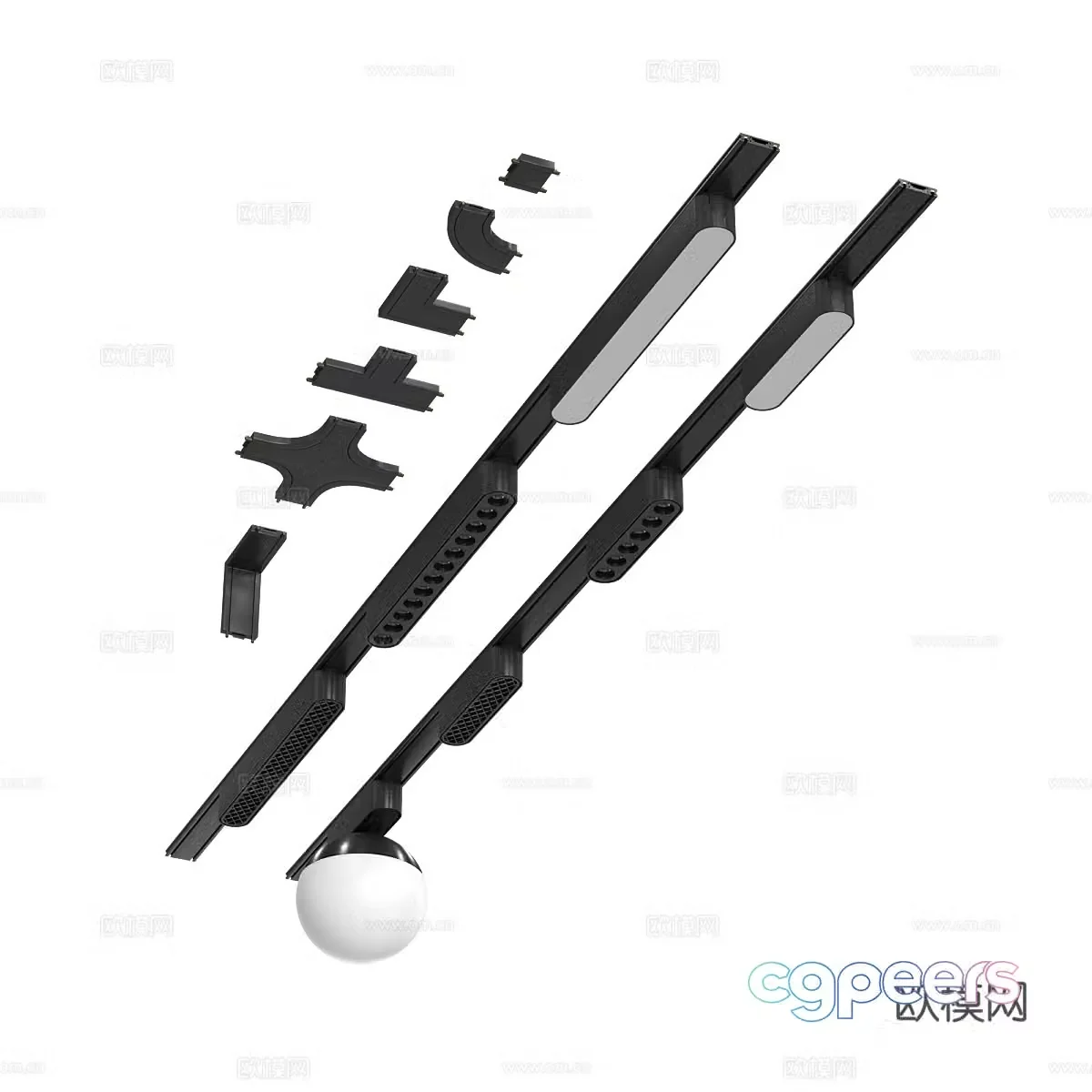 modern downlight spotlight exhibition downlight exhibition spotlight 3d model