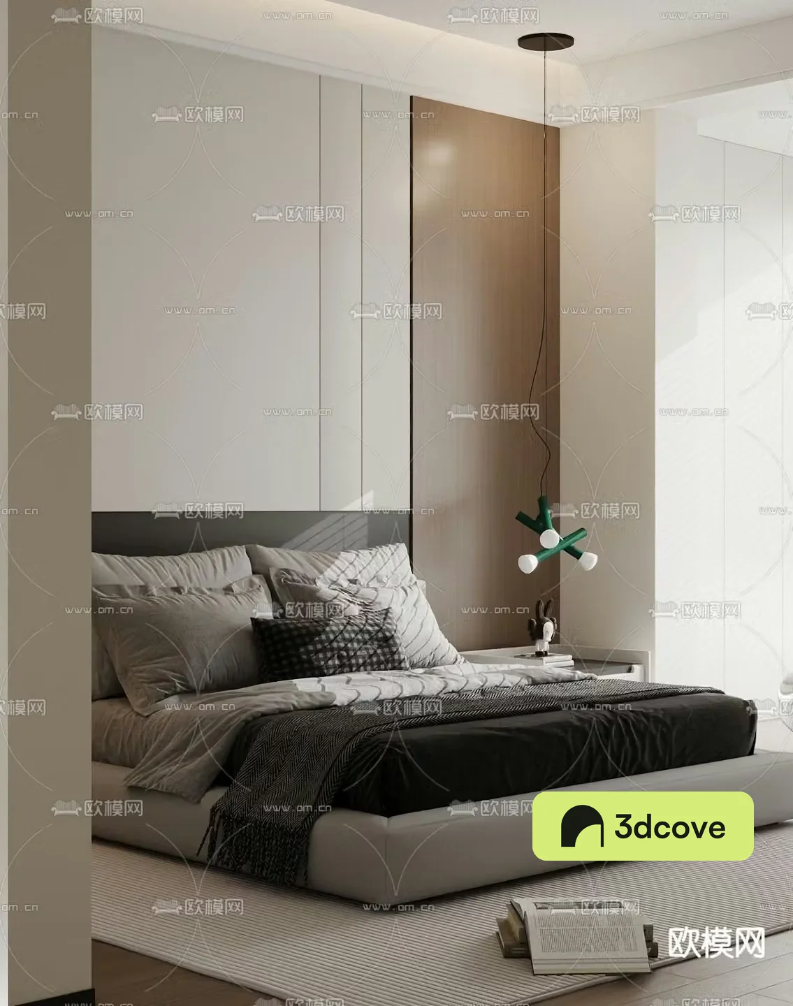 Modern double bed