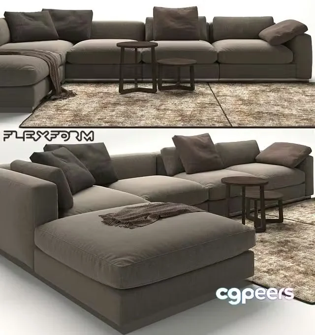 3ds Max Free – Sofa Flexform Beauty