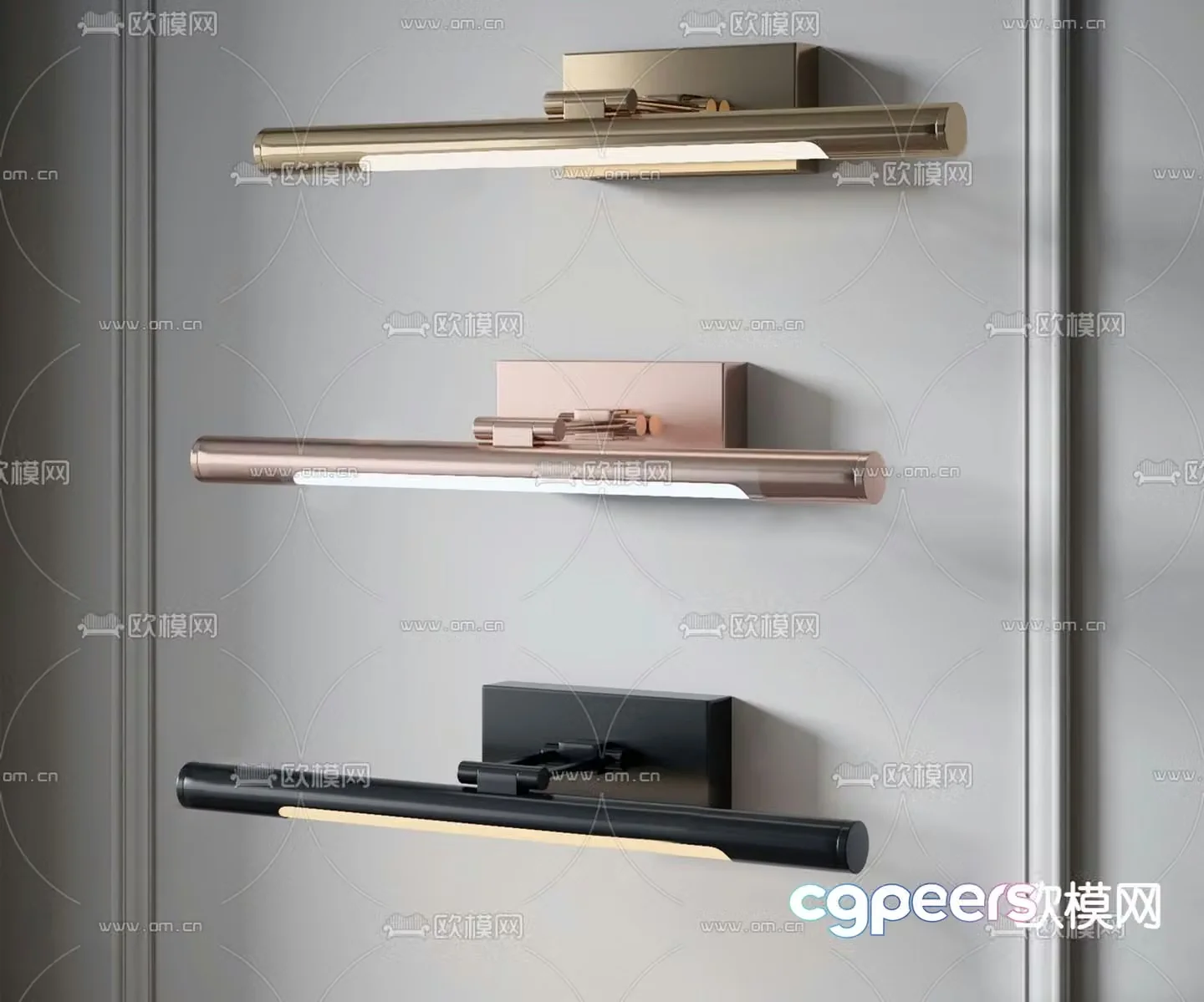Light luxury wall lamp 3D model