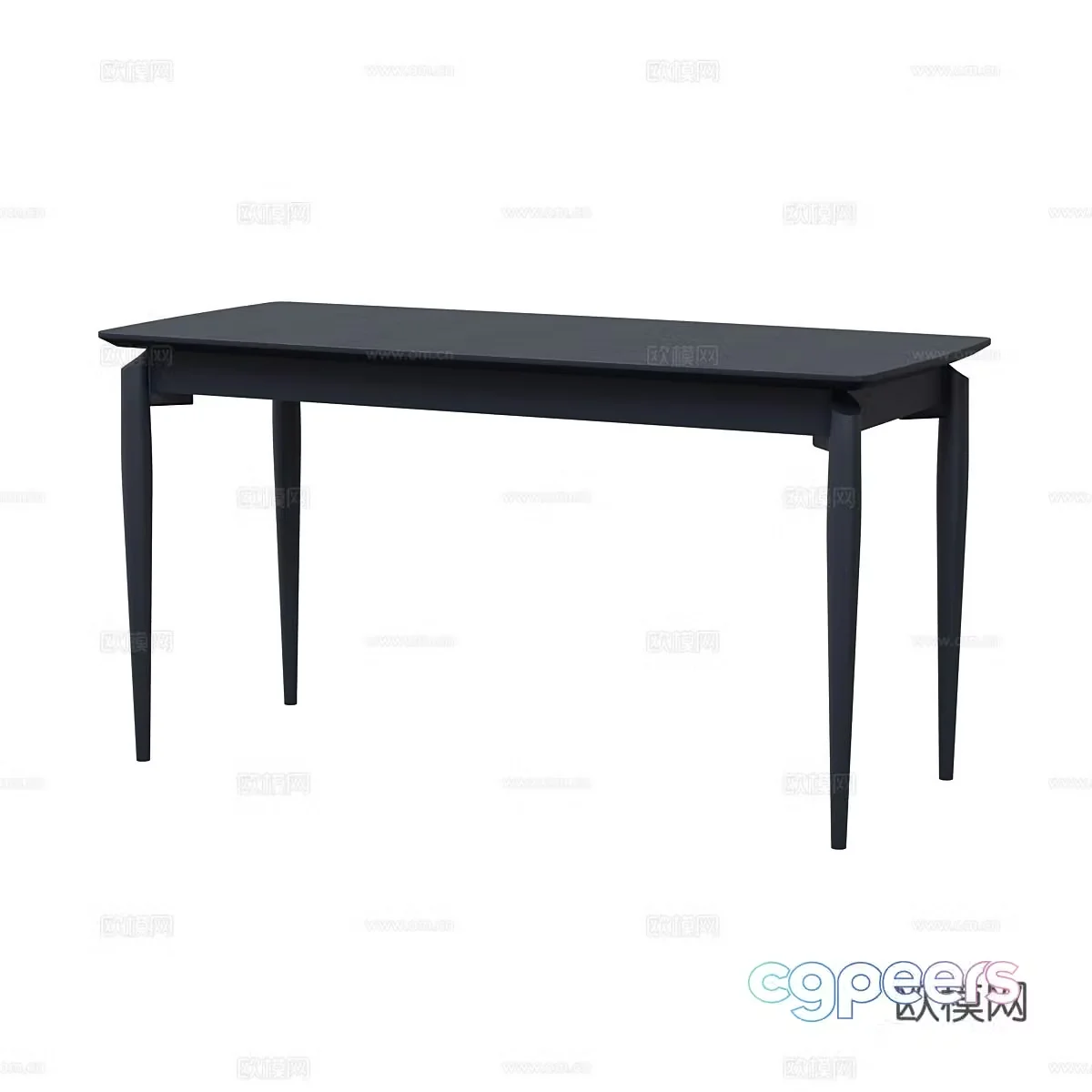 Bar dining table minimalist dining table 3d model