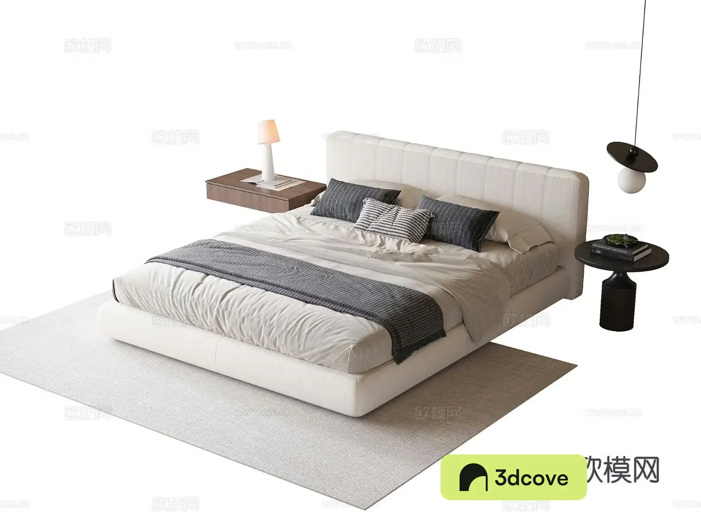 Modern double bed