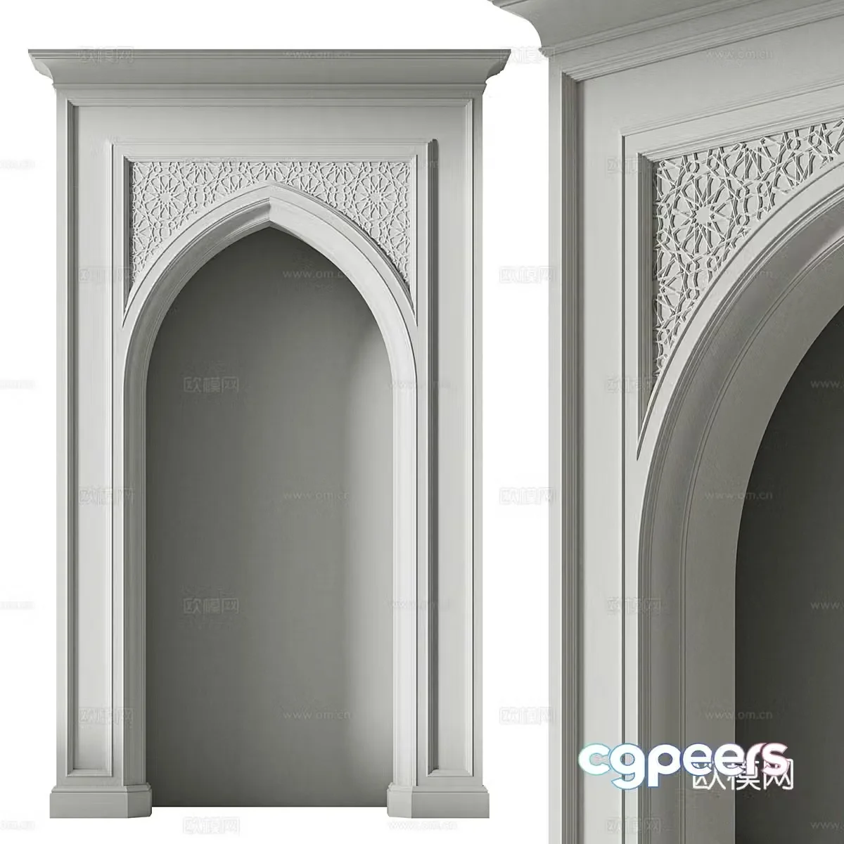 European door hole 3D model