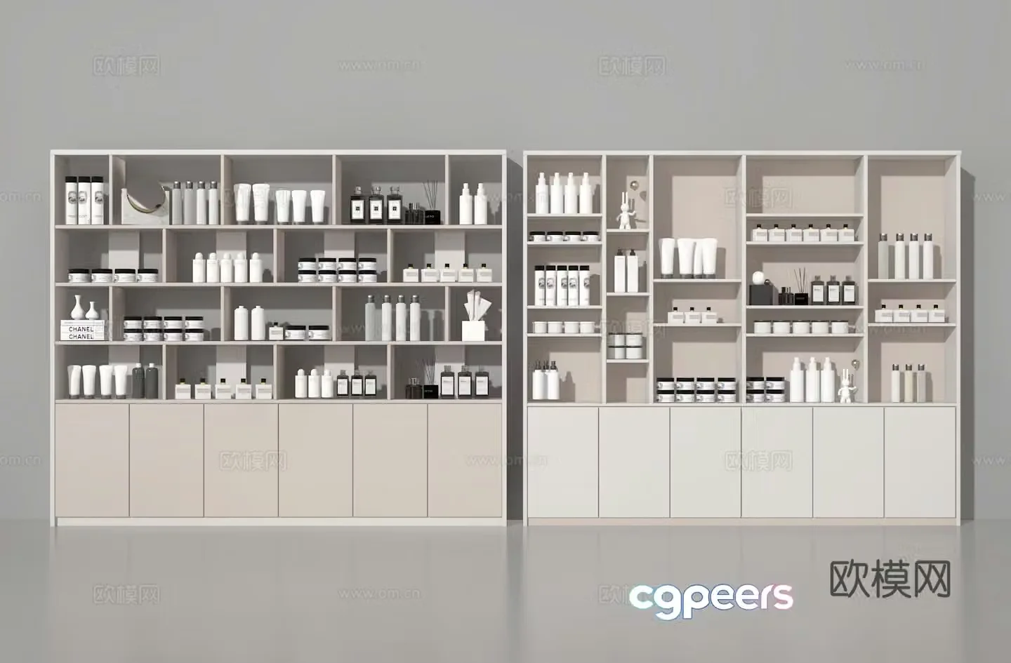 3D model of counter