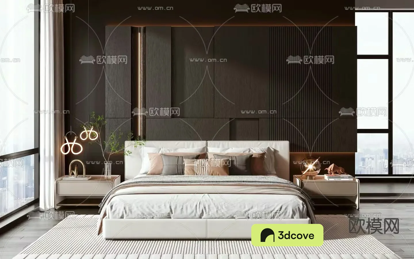 Modern double bed