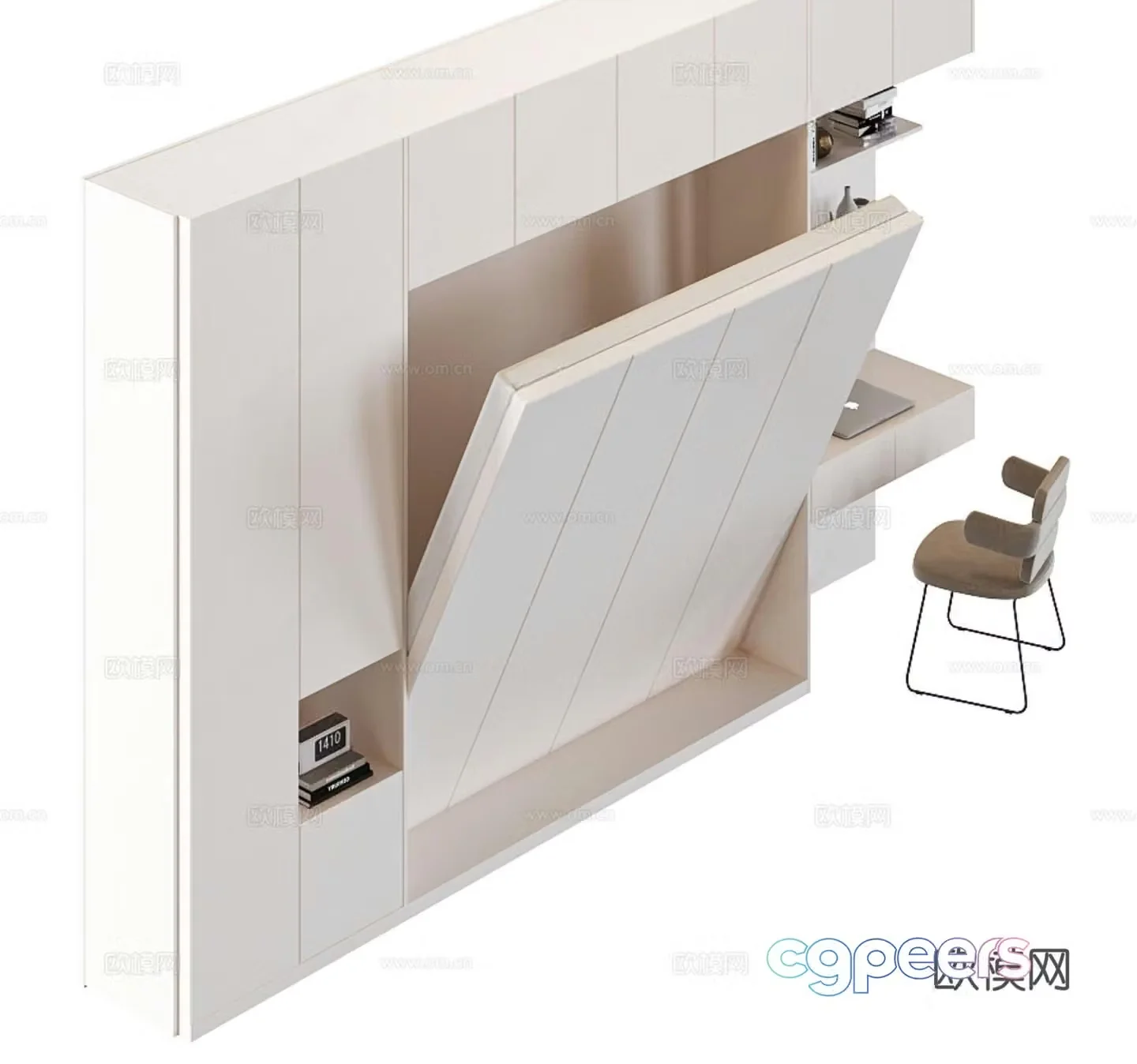 Modern folding bed 3d model