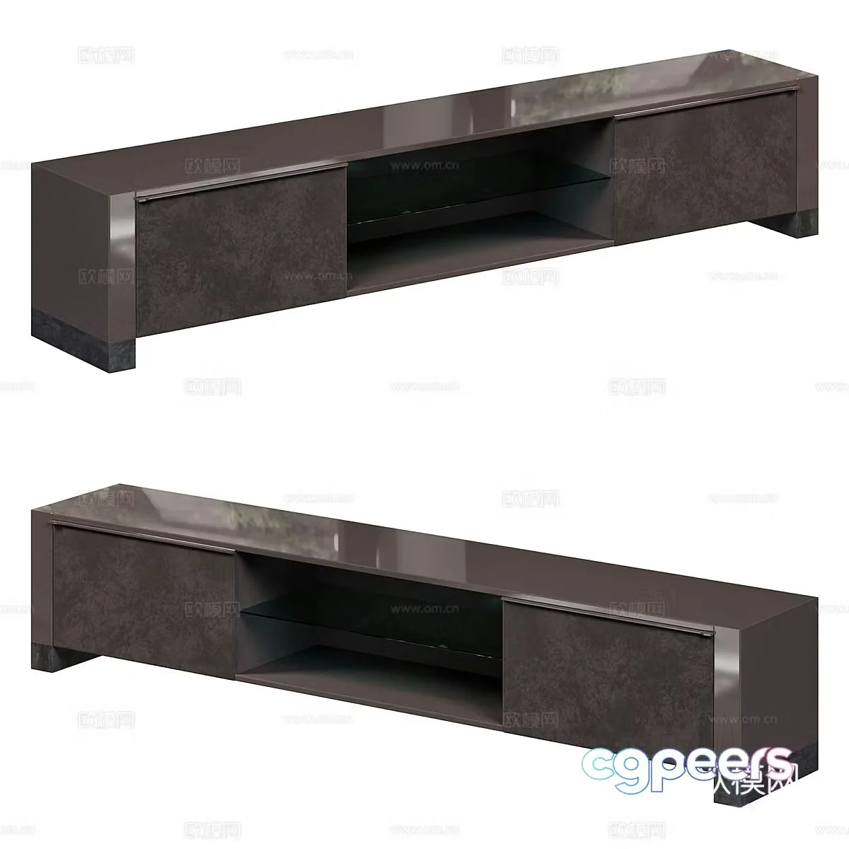 Modern Italian VISION TV cabinet 3d model