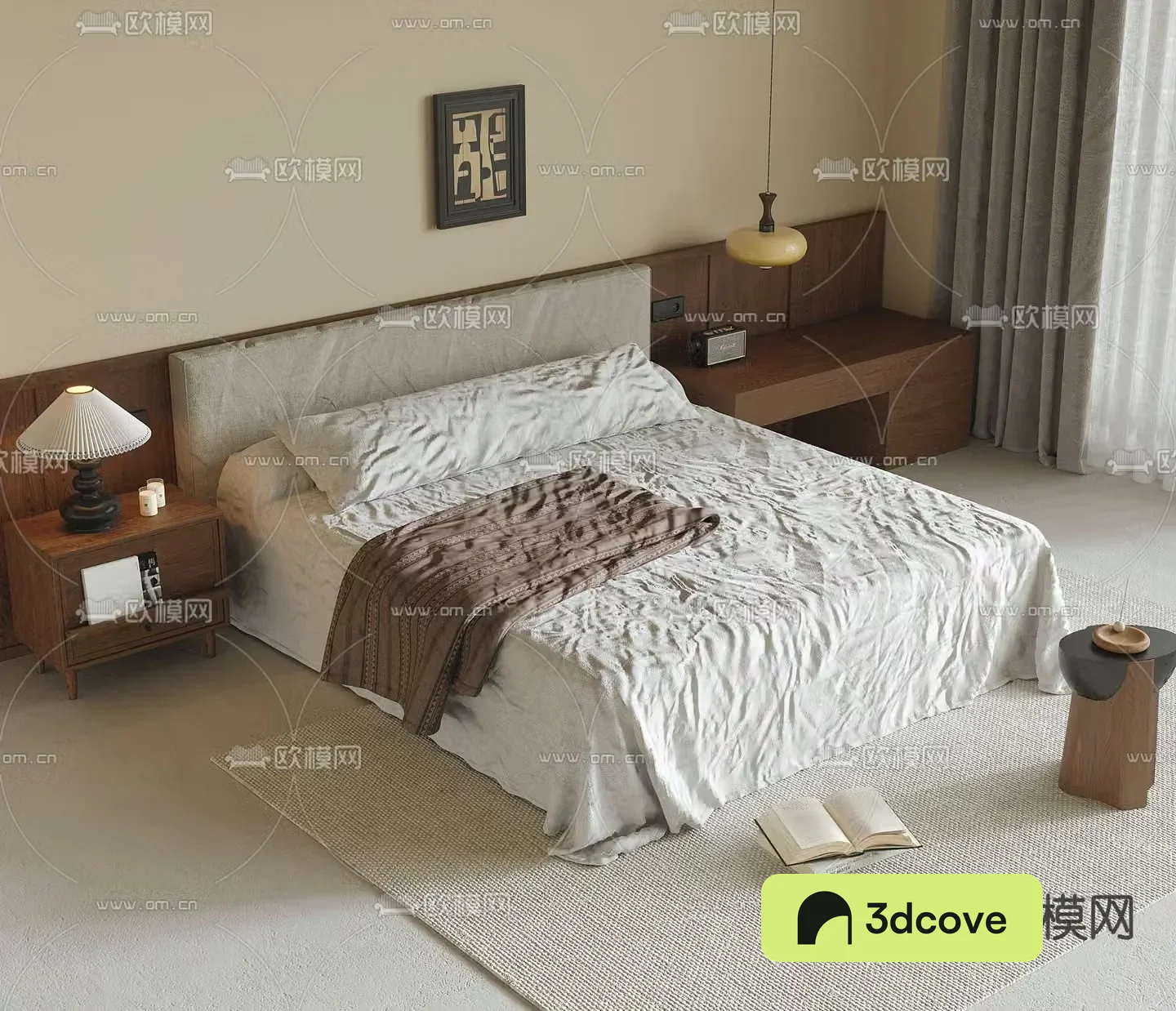 Medieval style double bed