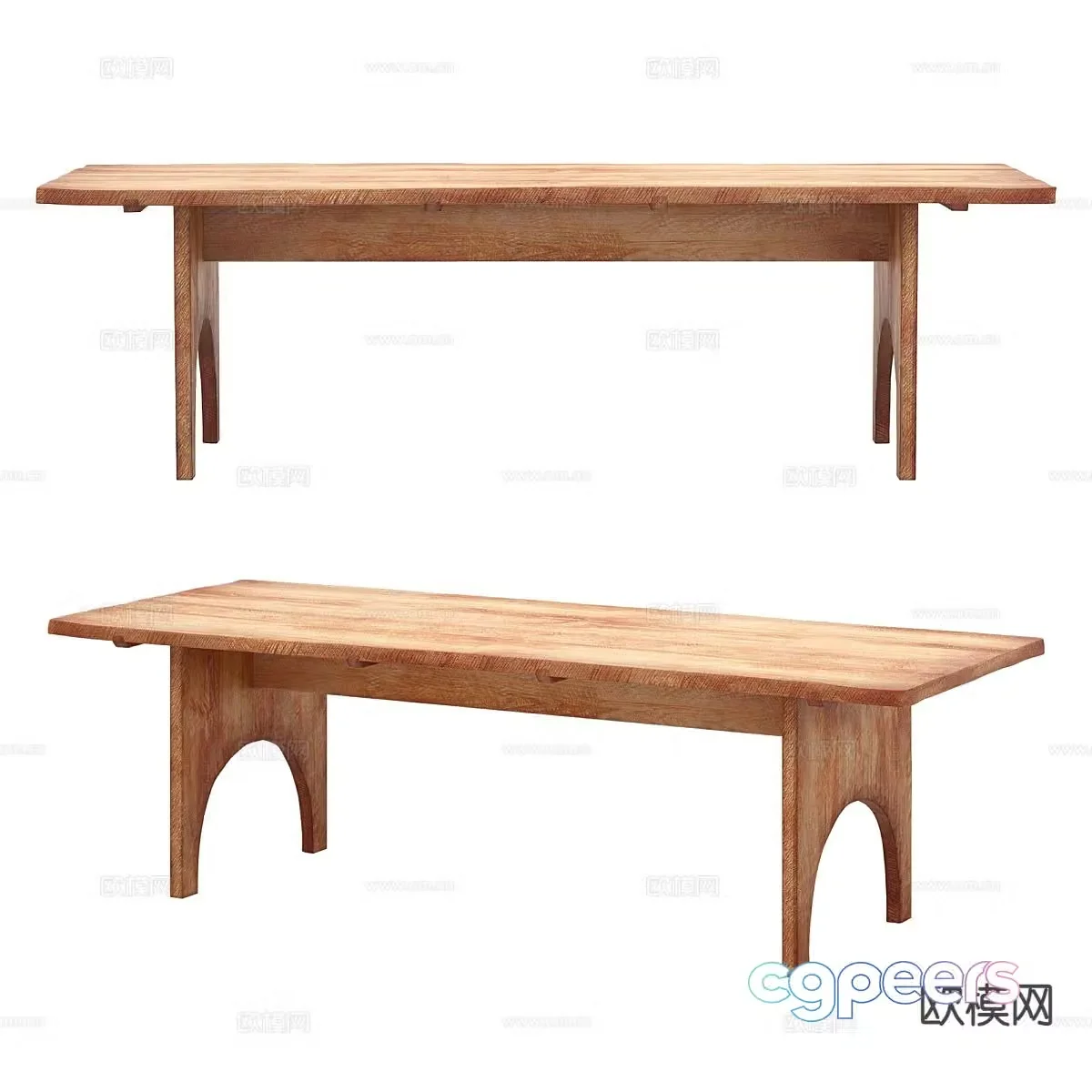Nordic dining table 3d model