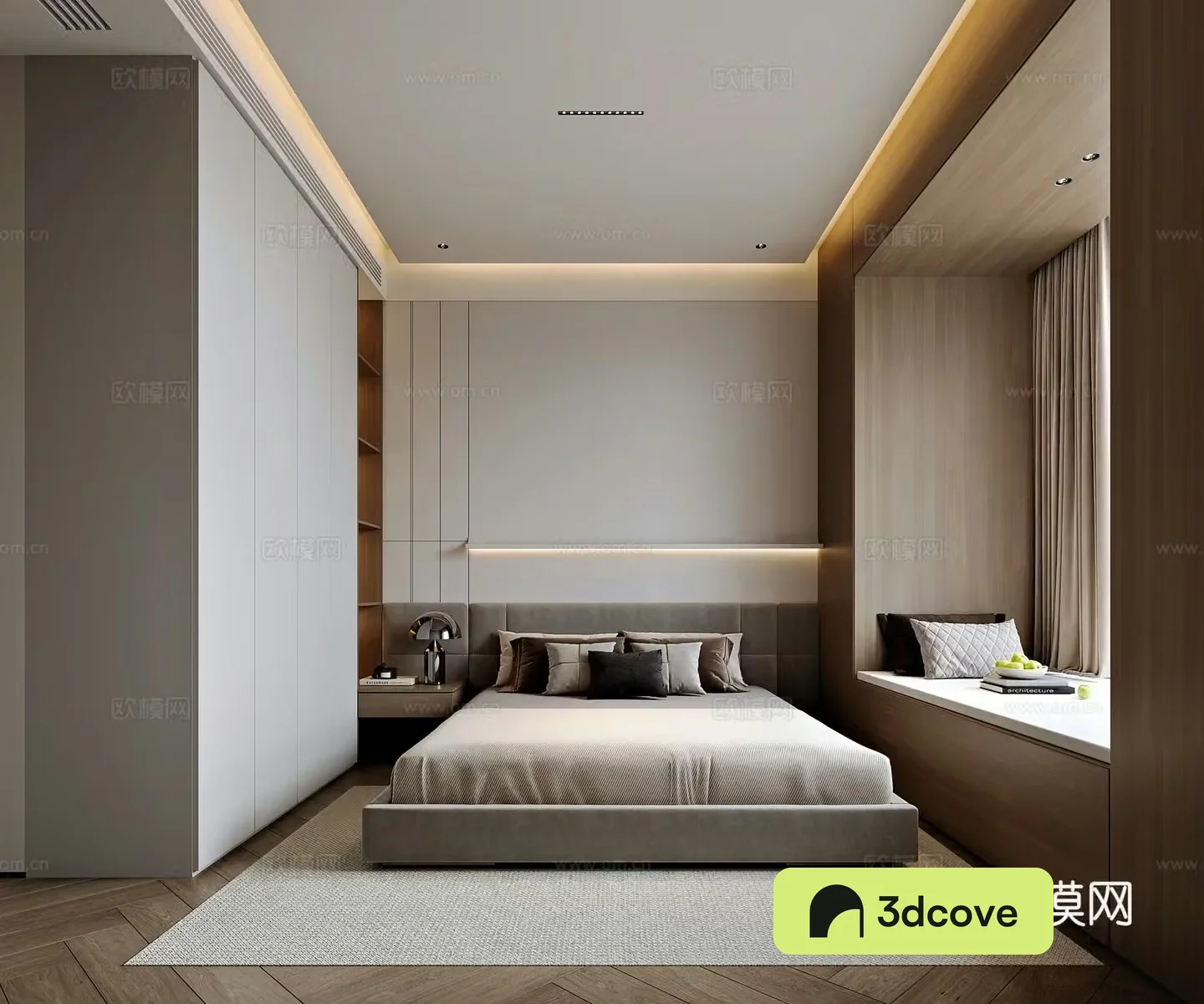 Modern style home bedroom