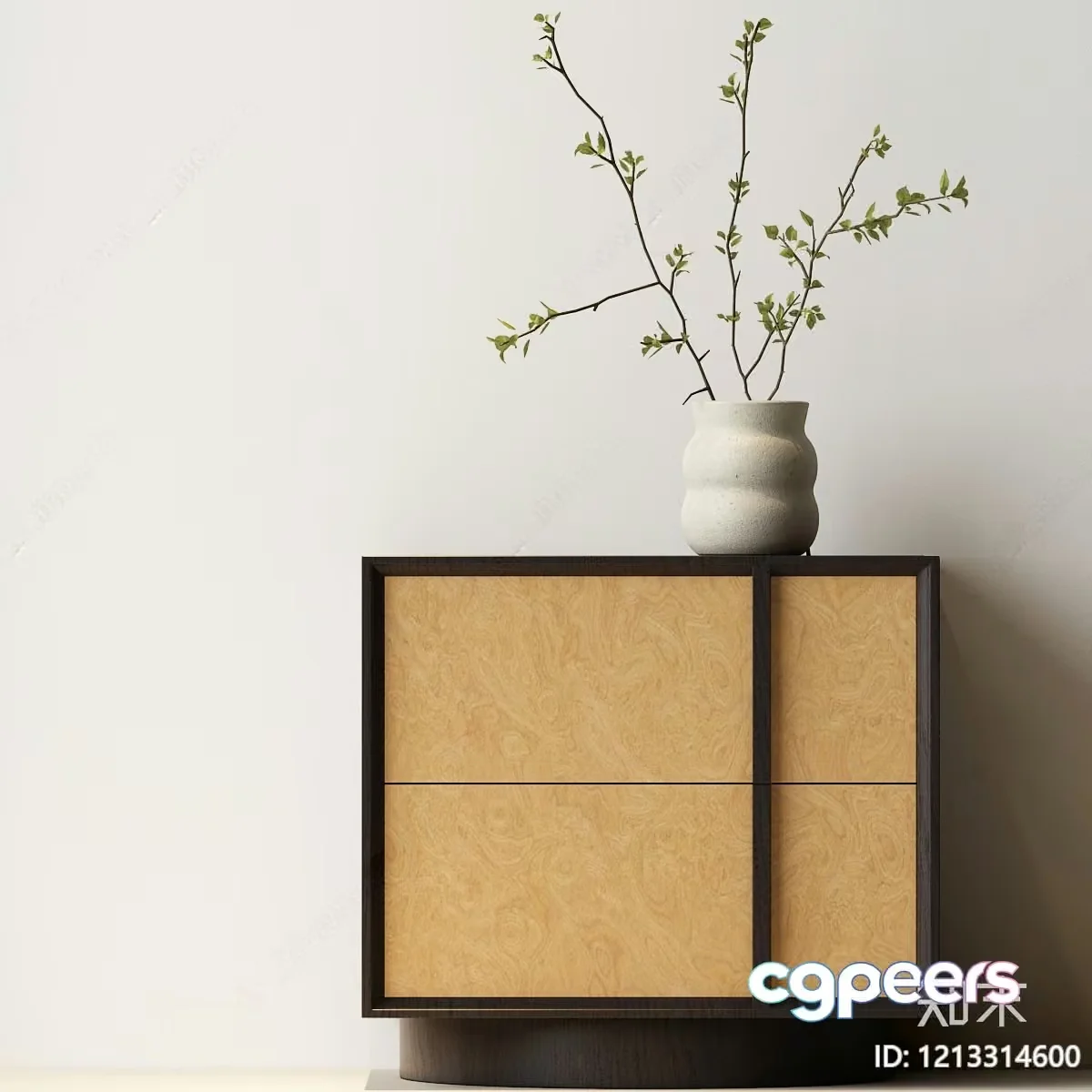 Mid-Century Modern Dresser 3D Model – 12801 – VRAY Render