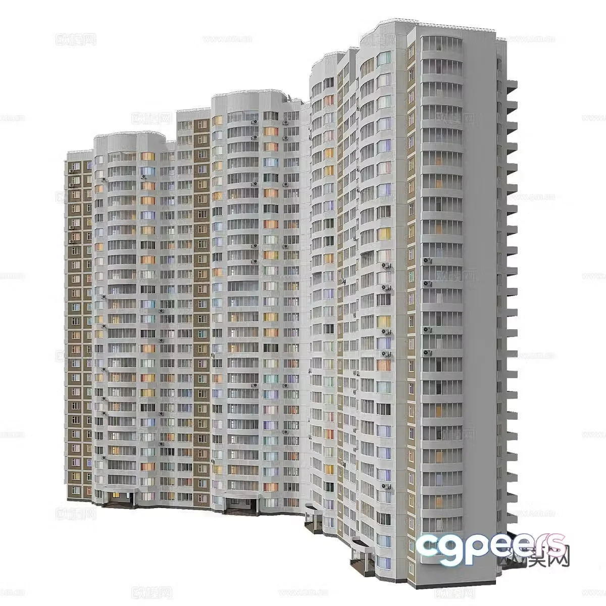 Building exterior 3d model