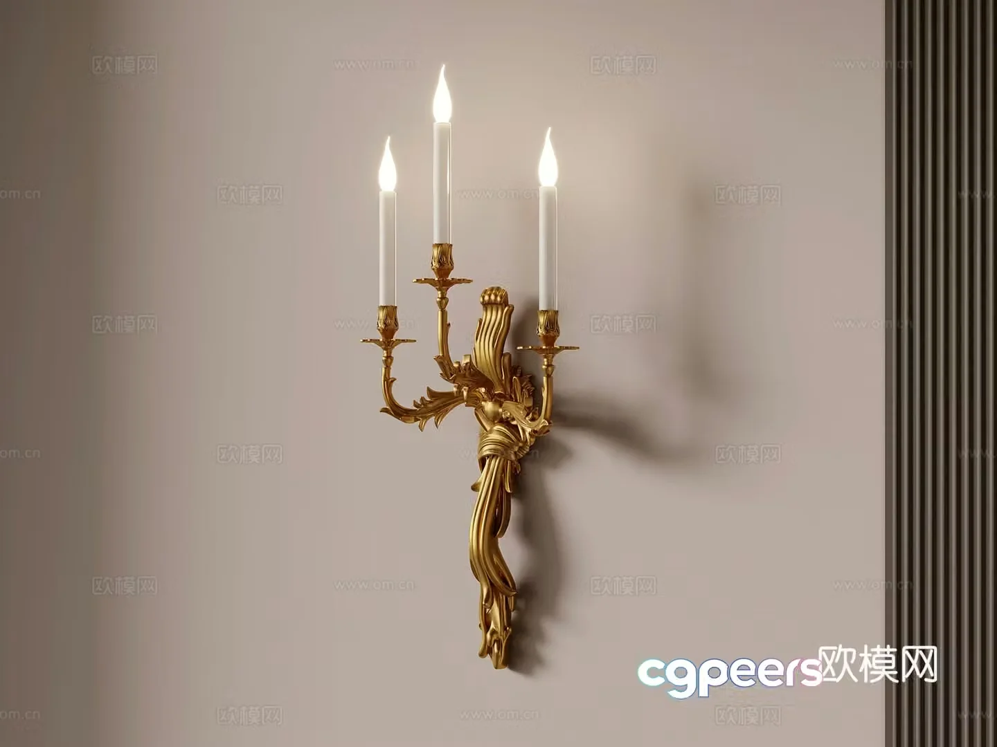 Wall lamp French wall lamp Decorative wall lamp 3d model