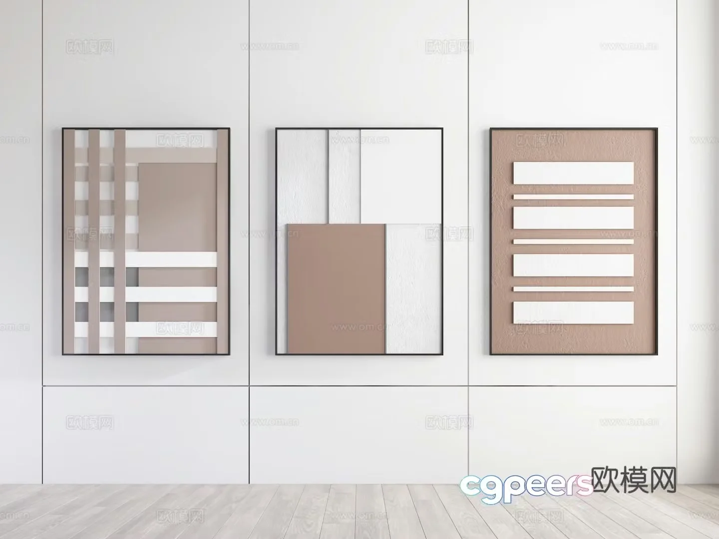 3D model of hanging painting