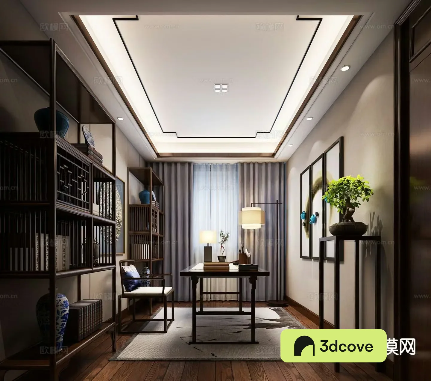 New Chinese style study