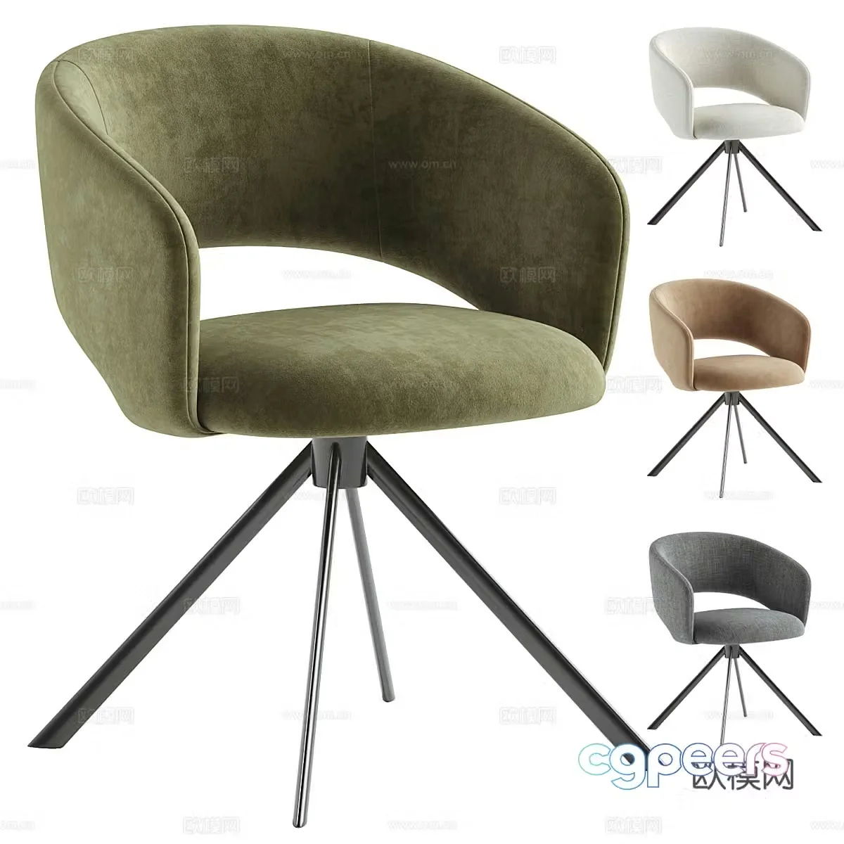 Modern Italian ACE office chair 3d model