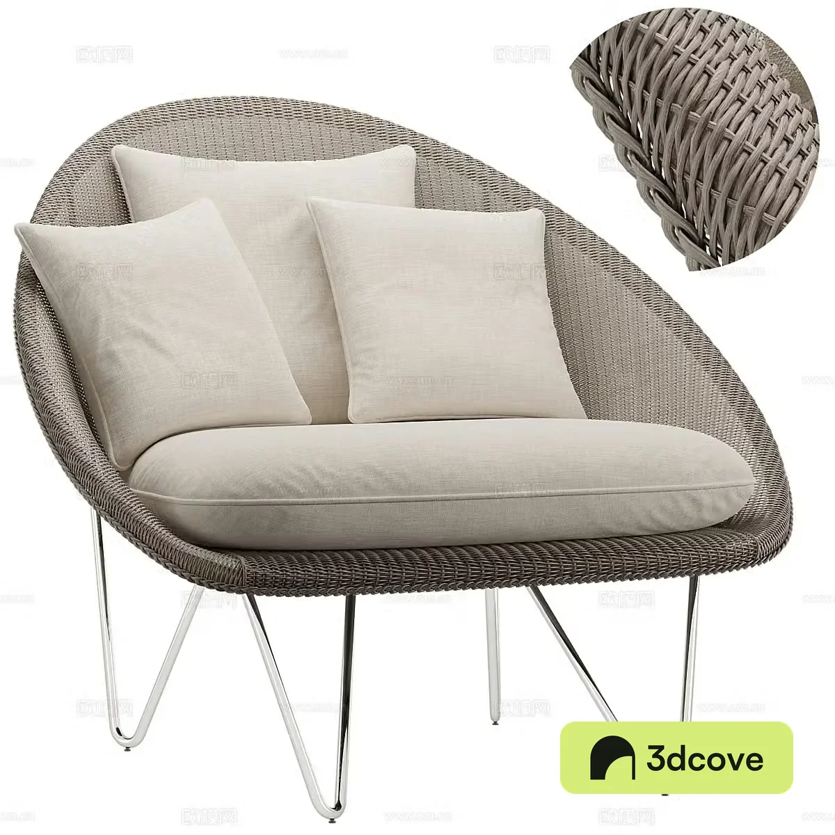 Wabi-sabi outdoor chair leisure chair sofa chair