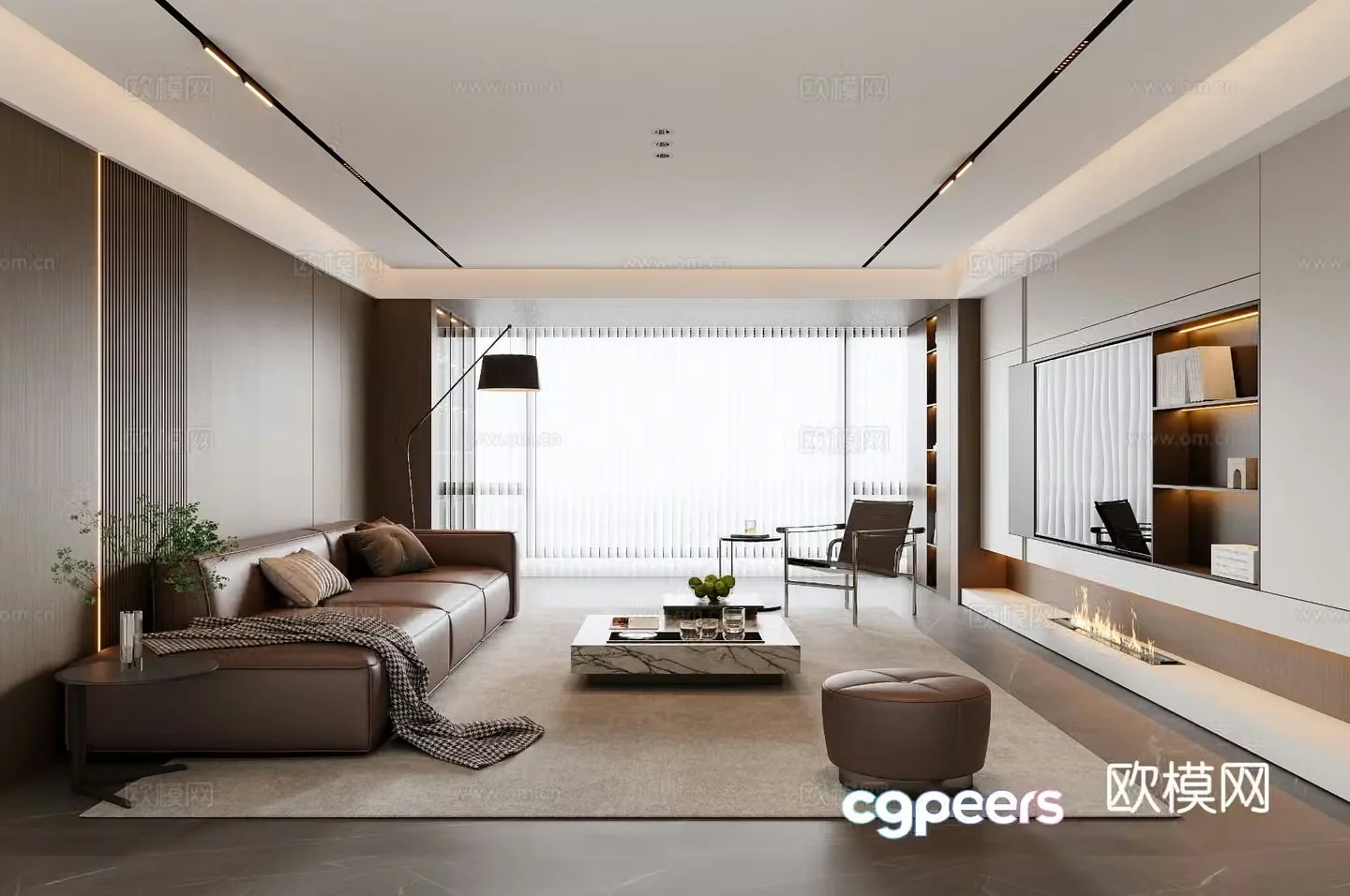 Italian living room 3d model