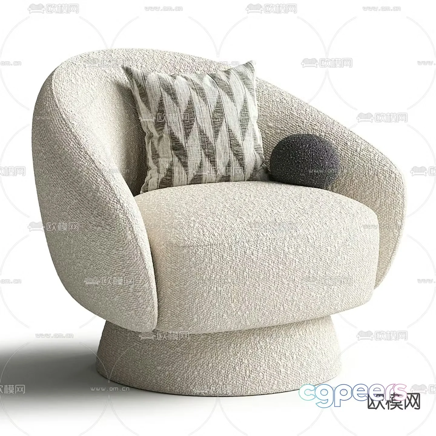 Single sofa 3d model