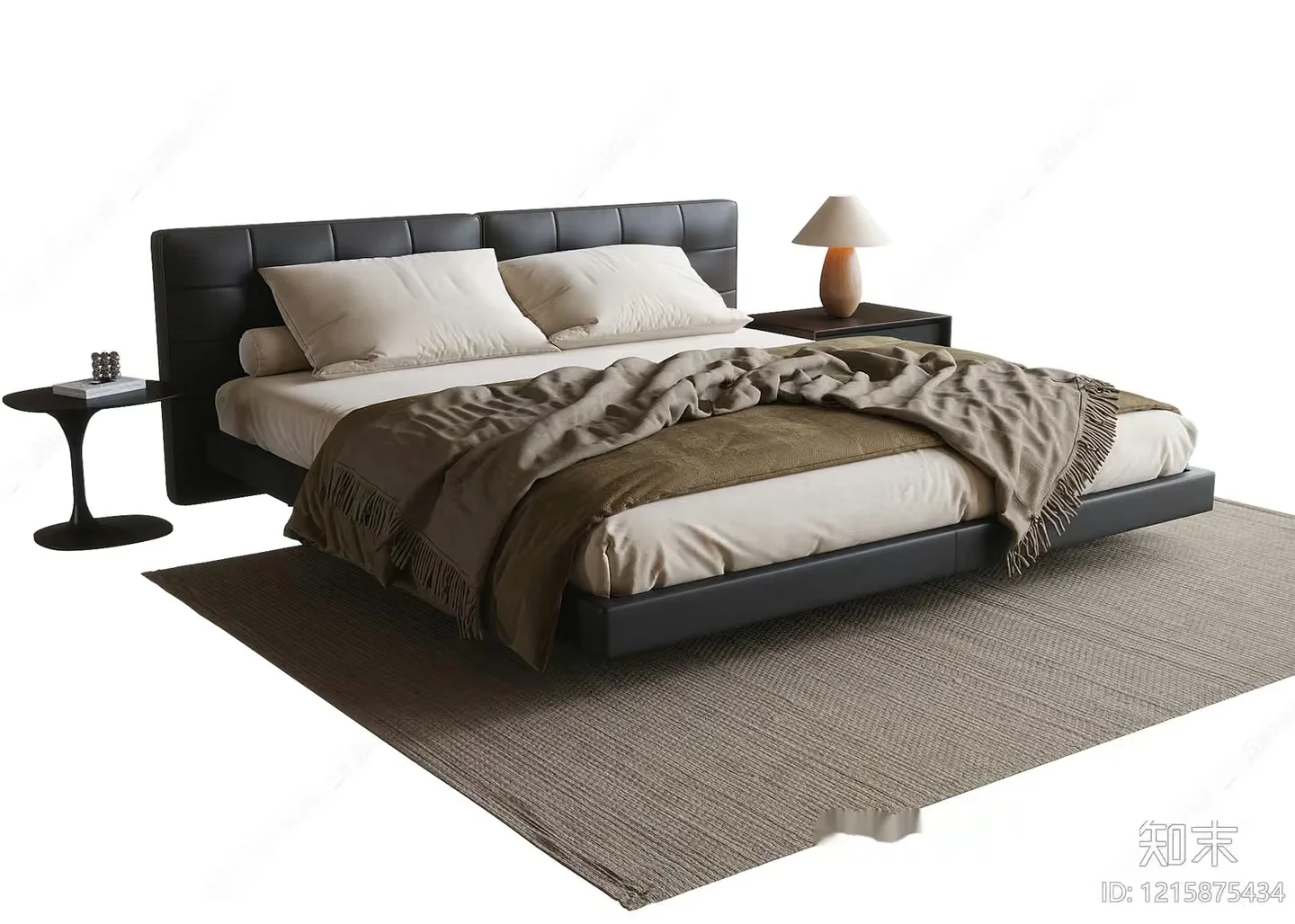 Cozy Modern Bedroom 3D Model – 12334 – VRAY Render