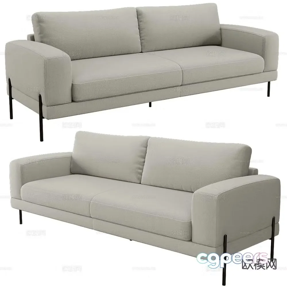 OPTISOFA multi-person sofa 3d model