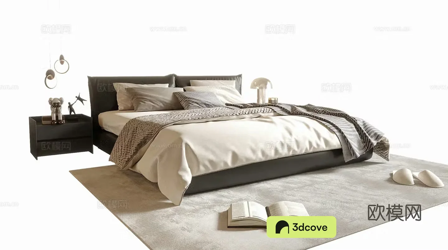 Modern double bed