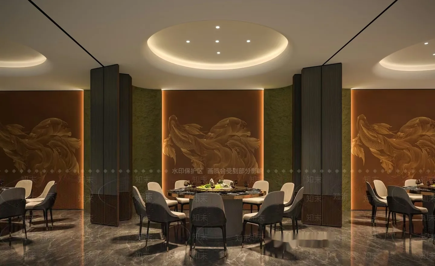 A Modern Dining Room 3D Model – 1128 – CORONA Render