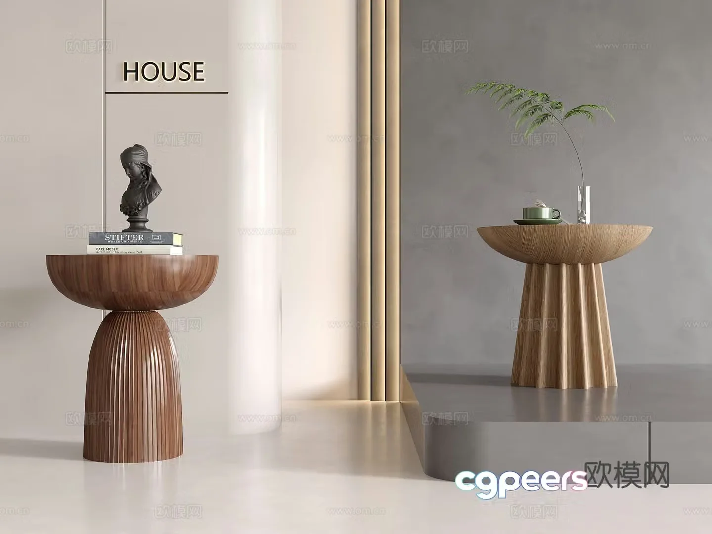 Wasabi side corner circle 3D model