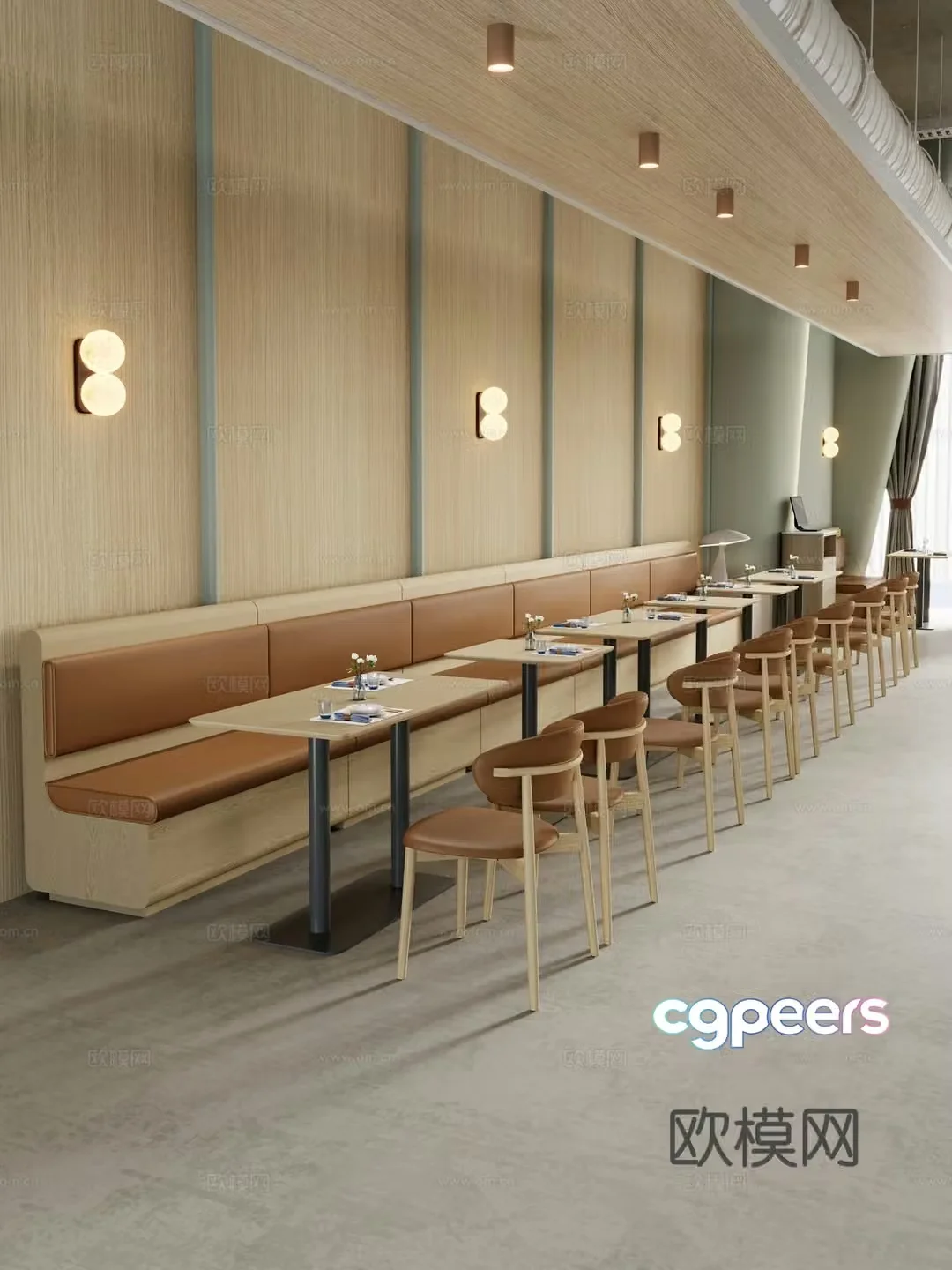 Modern restaurant Modern buffet restaurant Tea restaurant Full-time restaurant Theme restaurant 3d model