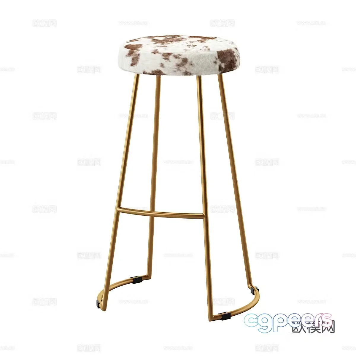 Modern bar stool bar stool high stool 3d model