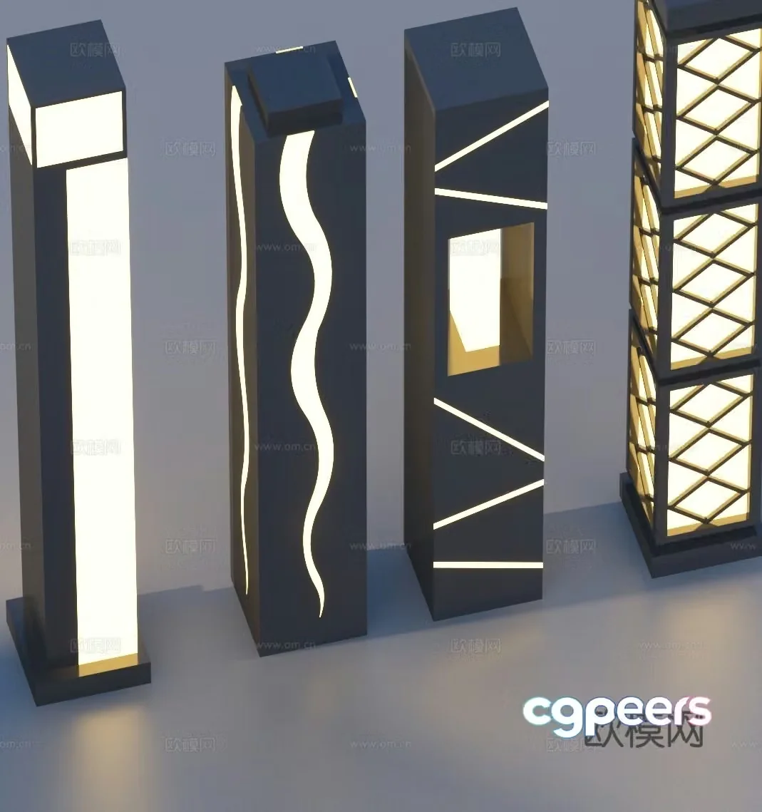 Landscape light lawn light garden light outdoor light 3d model
