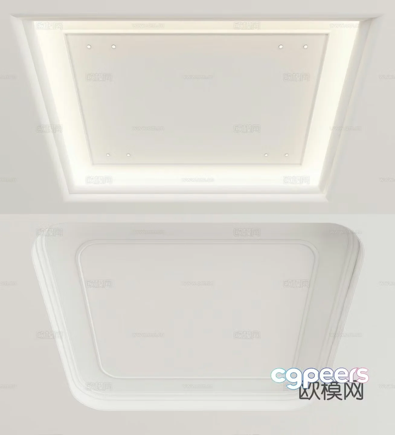 Modern ceiling 3d model