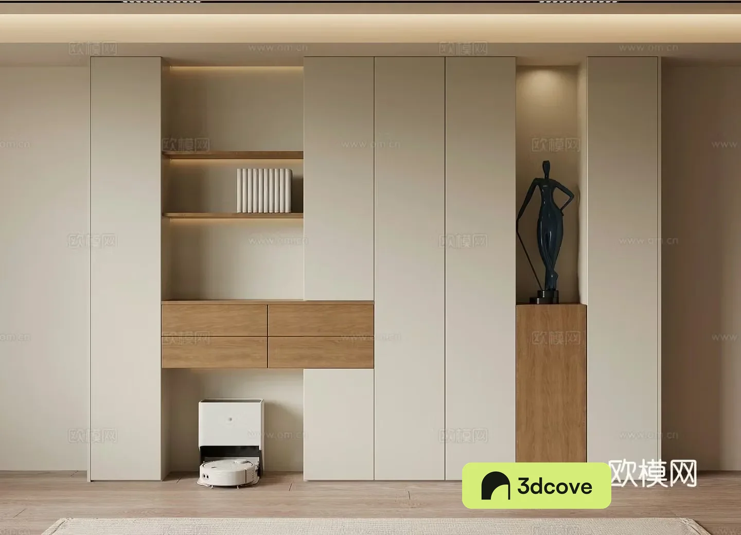 Modern bookcase bookshelf