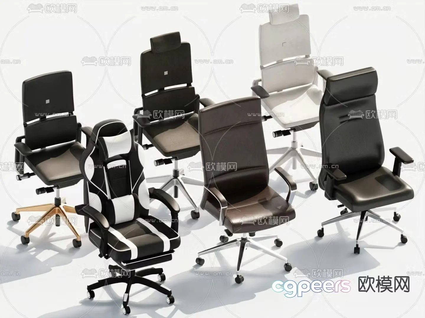 Office chair computer chair boss chair executive chair 3d model