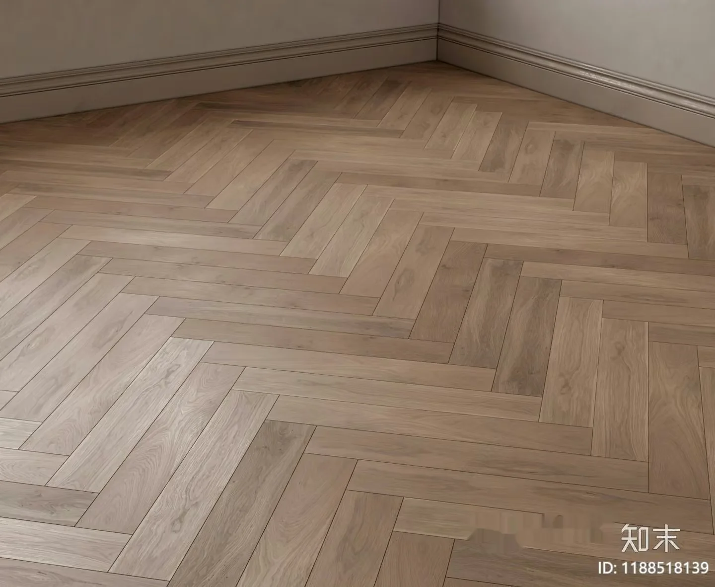 A Wooden Floor 3D Model – 19087 – VRAY Render