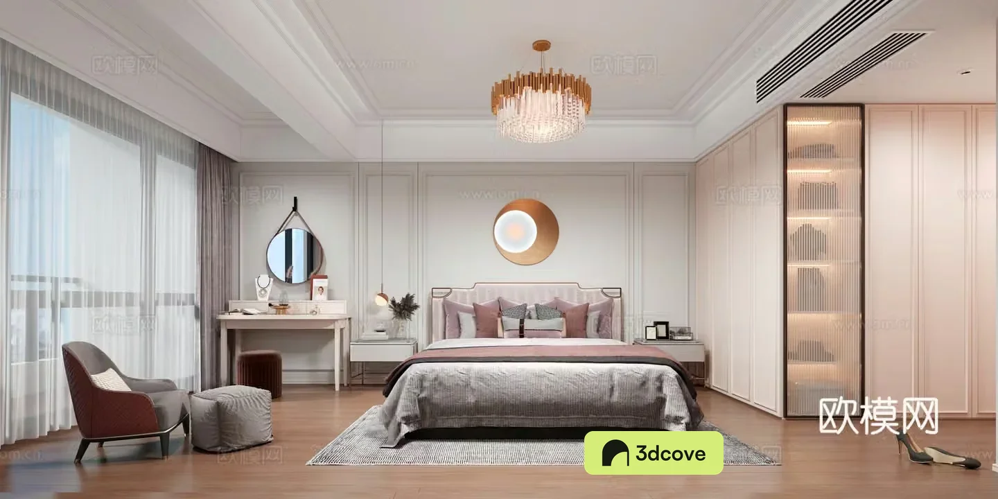 Modern bedroom girl room