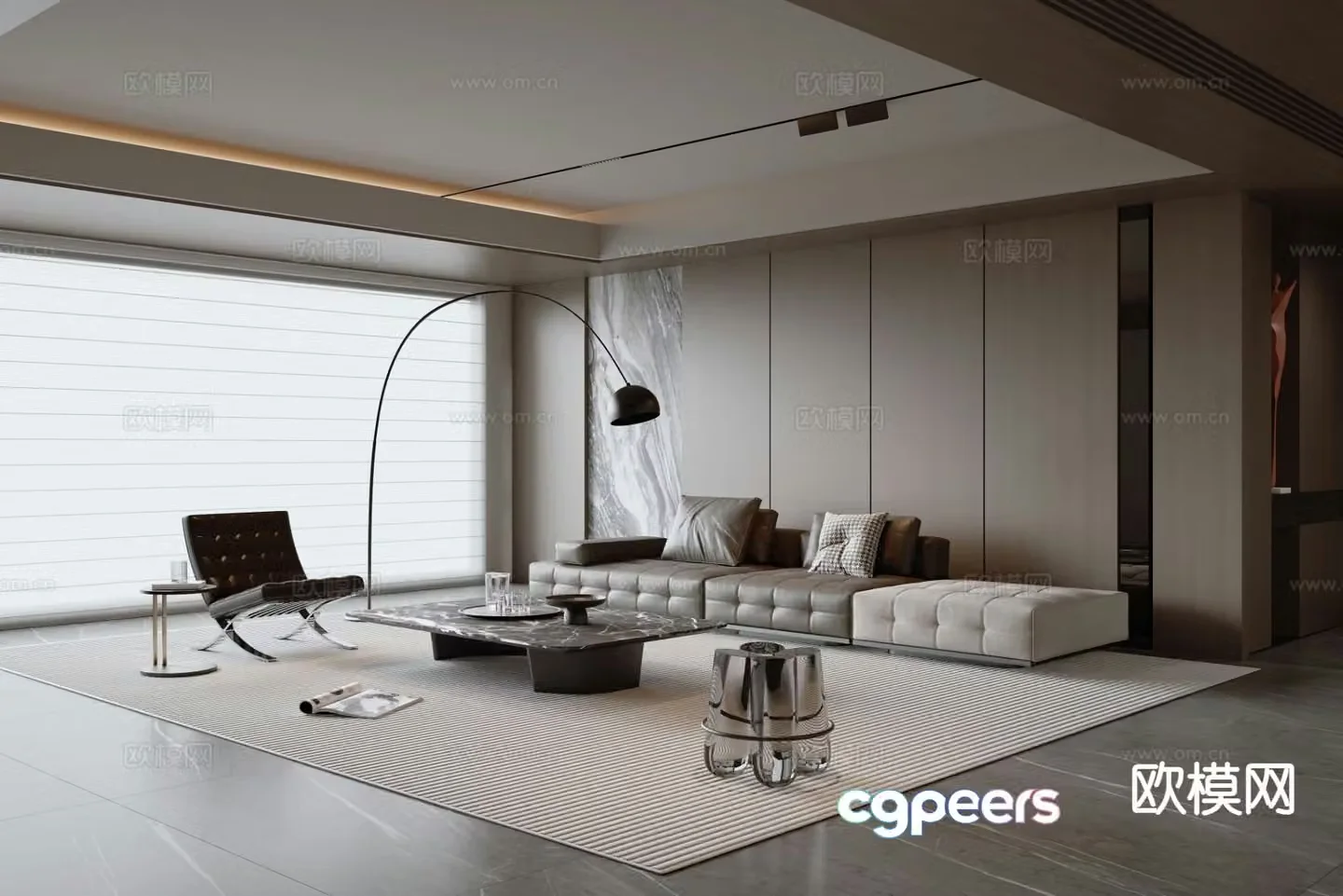 Italian living room 3d model
