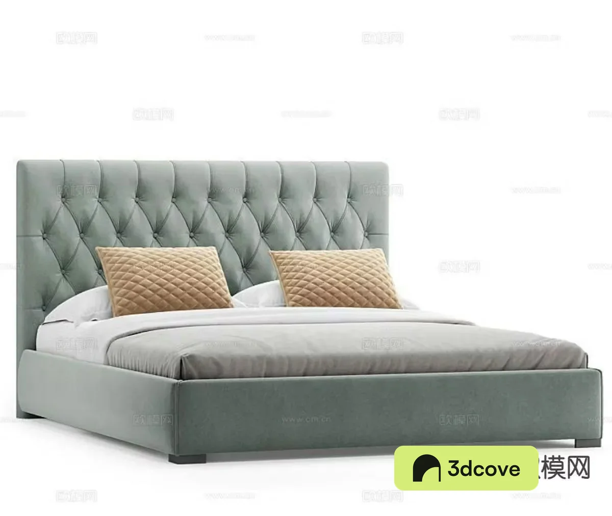 Light luxury double bed soft packed double bed