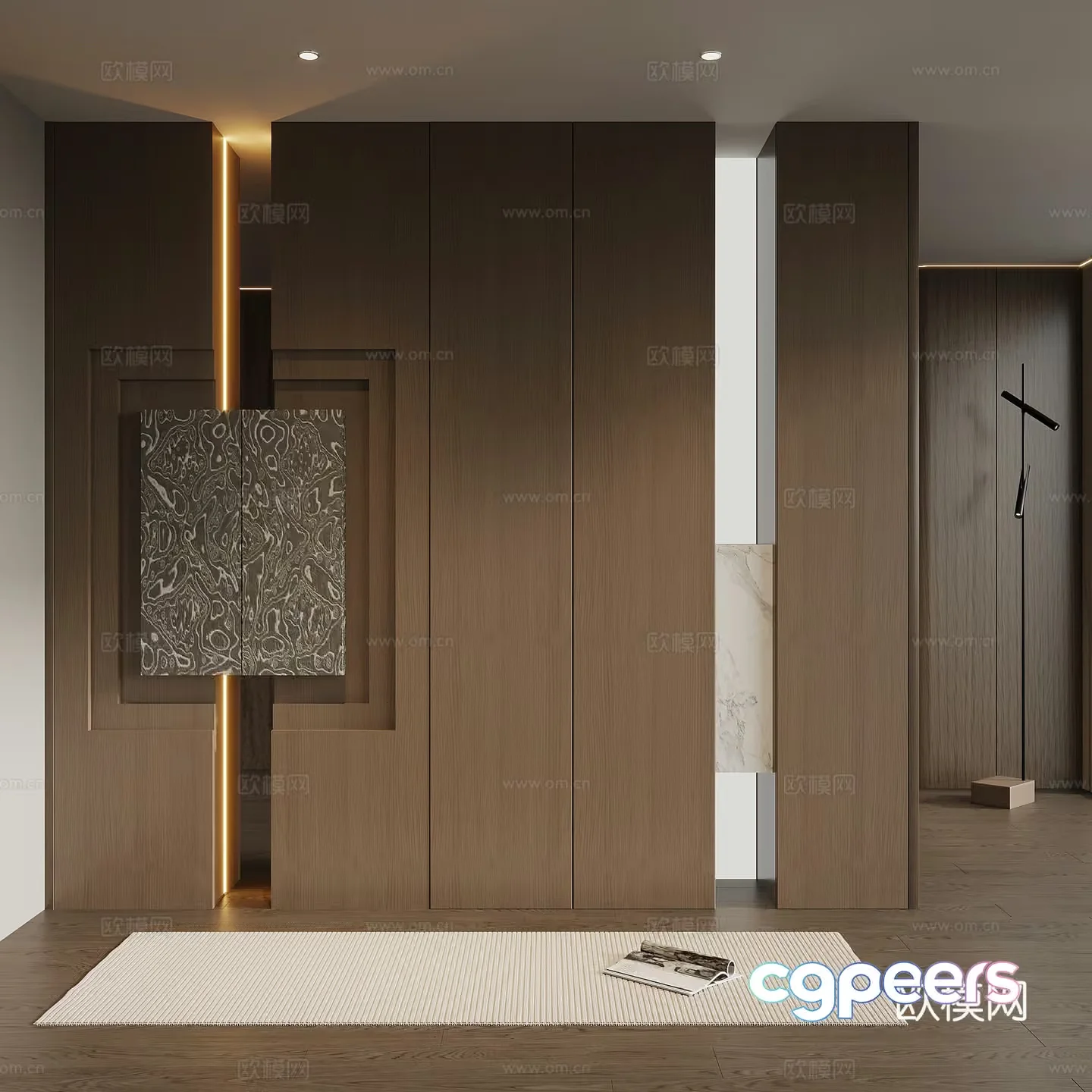 Modern Home Interior 3D Model – 8845 – VRAY Render