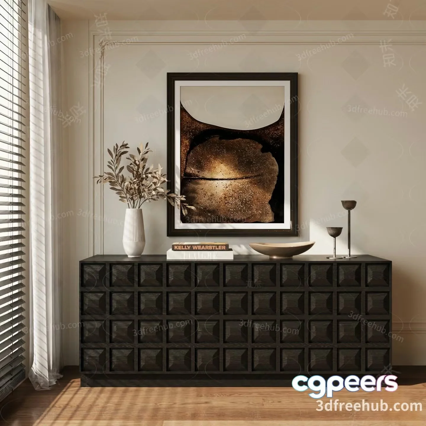 Modern Living Room 3D Model – 22667 – VRAY Render