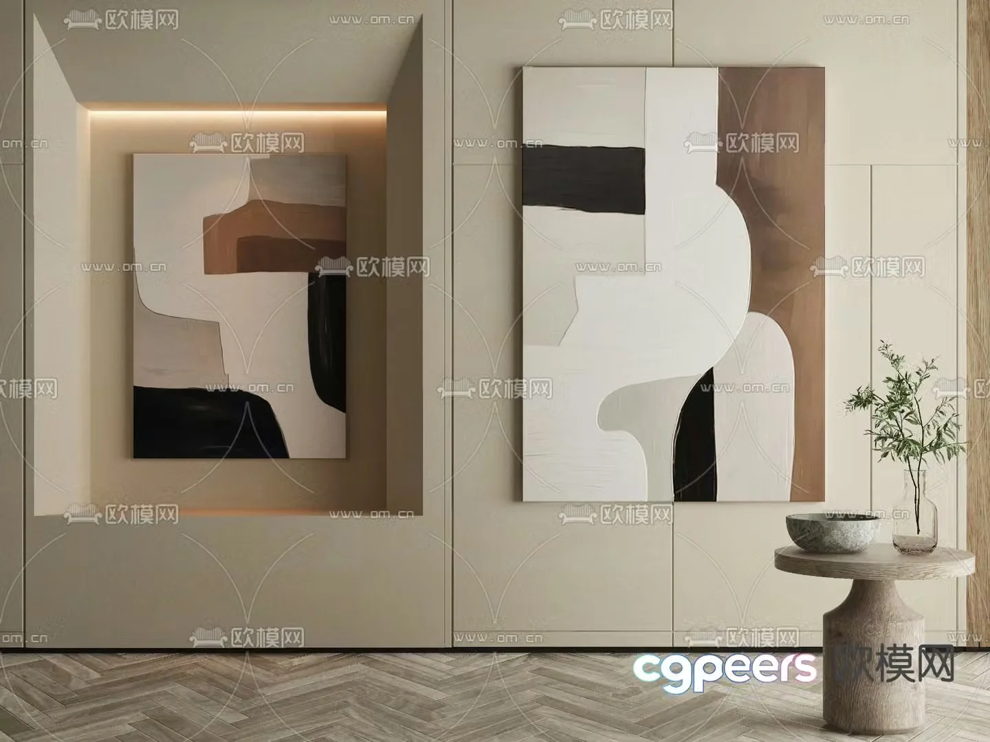 Texture painting Simple painting Abstract painting Decorative painting 3d model
