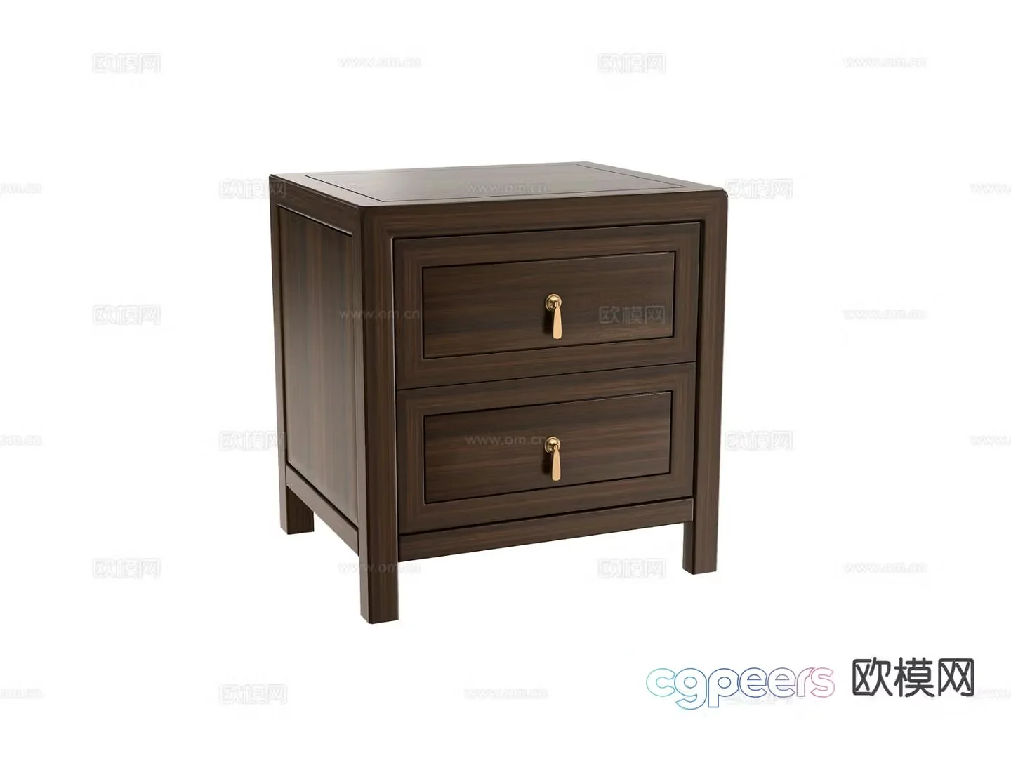 New Chinese style bedside table 3d model