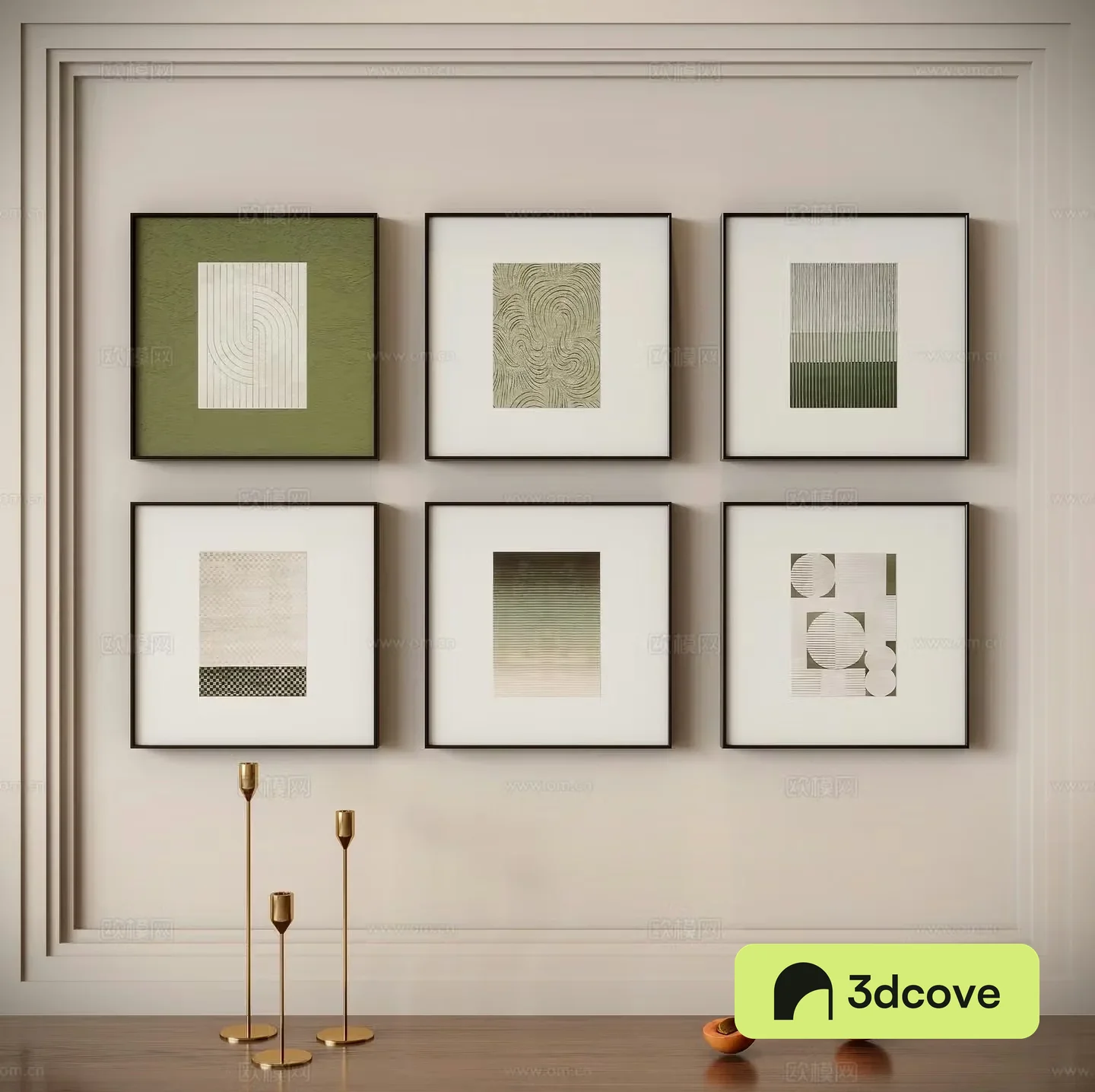 Modern minimalist painting combination painting decorative painting