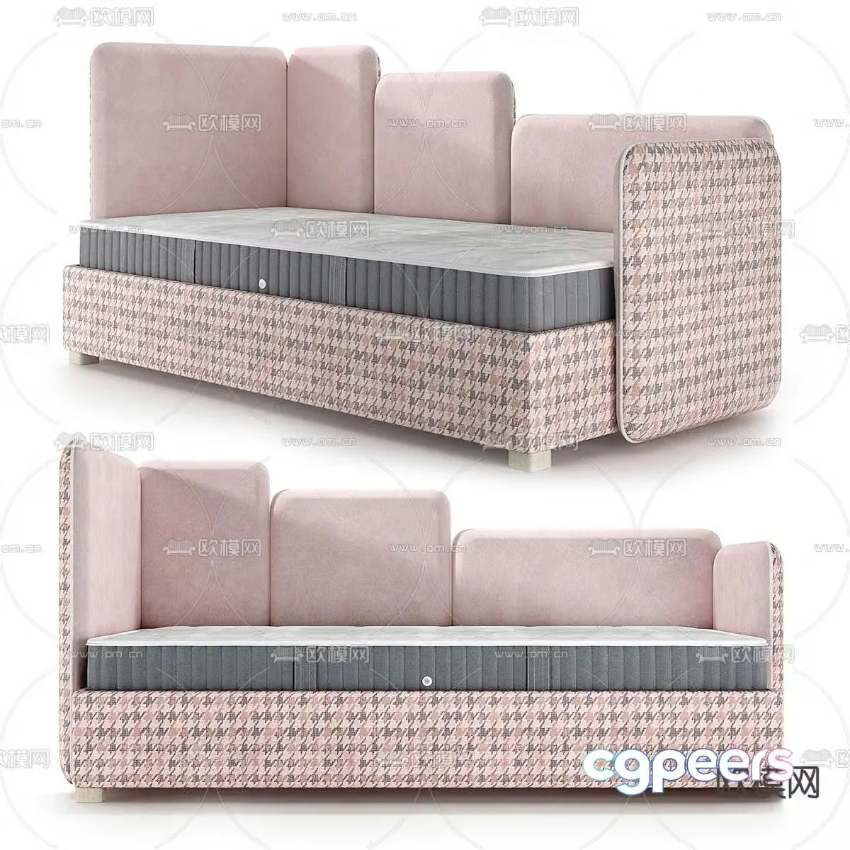 children’s bed crib child bed 3d model